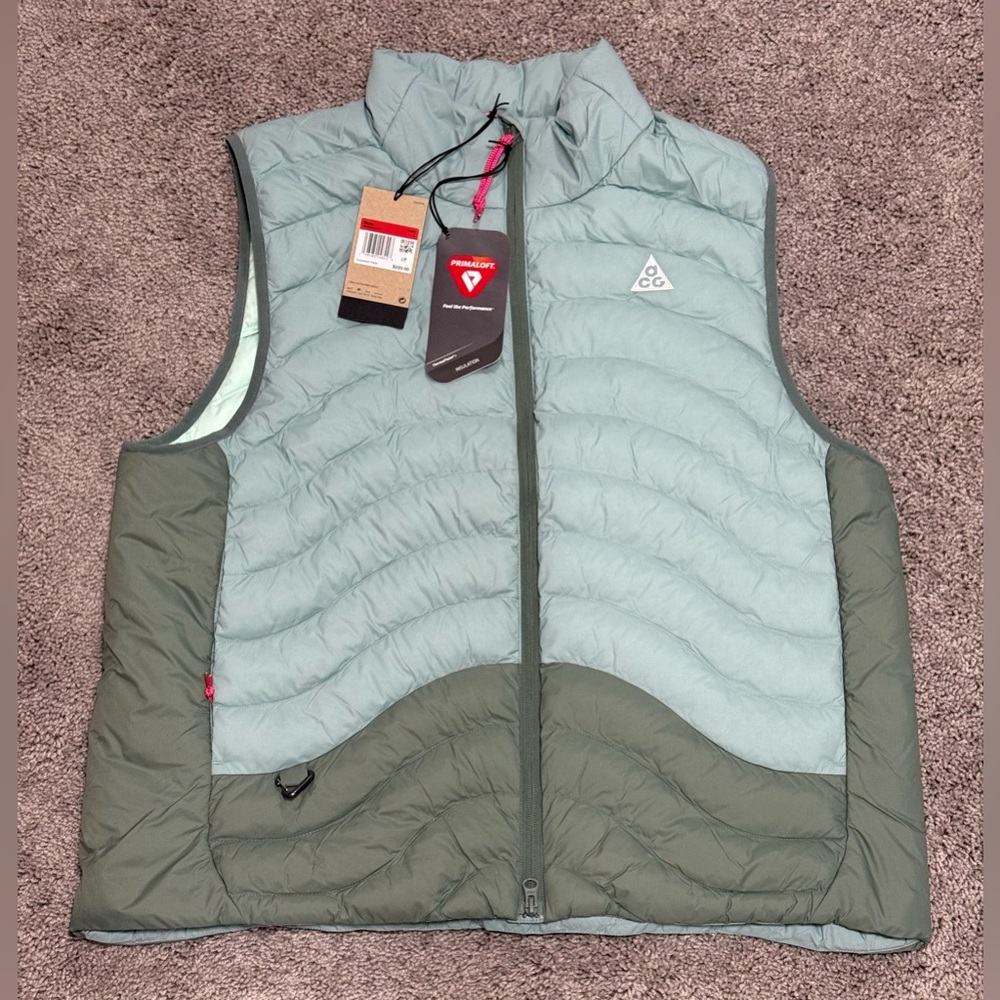 Nike ACG Therma-FIT ADV Vest Lava Flow Cannon Mint Foam HV0605-017 Mens Size L